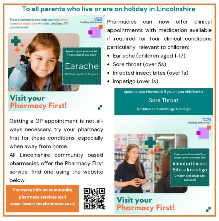 Pharmacy First Graphics Pharmacy First – Community Pharmacy Lincolnshire